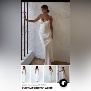 White maxi princess Polly dress - only worn one time